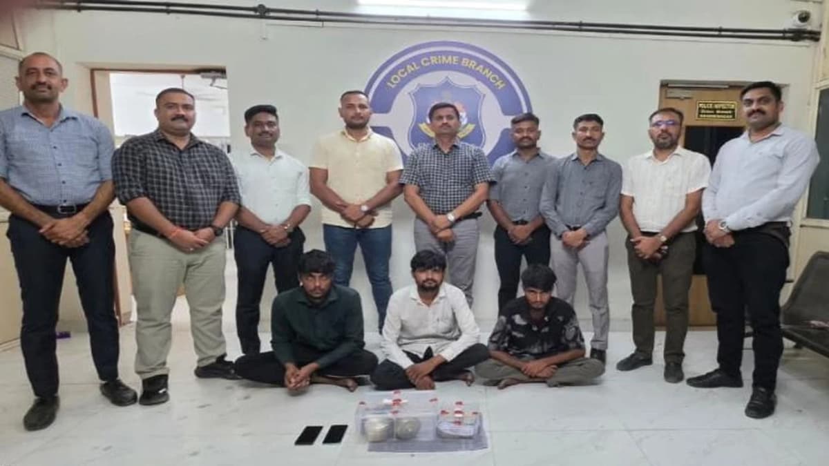 Three Suspects Arrested in Burglary Case in Gandhinagar