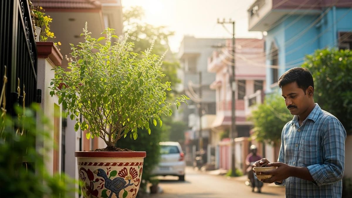 Pot or Ground for Growing Tulsi? Comparison of Benefits and Drawbacks