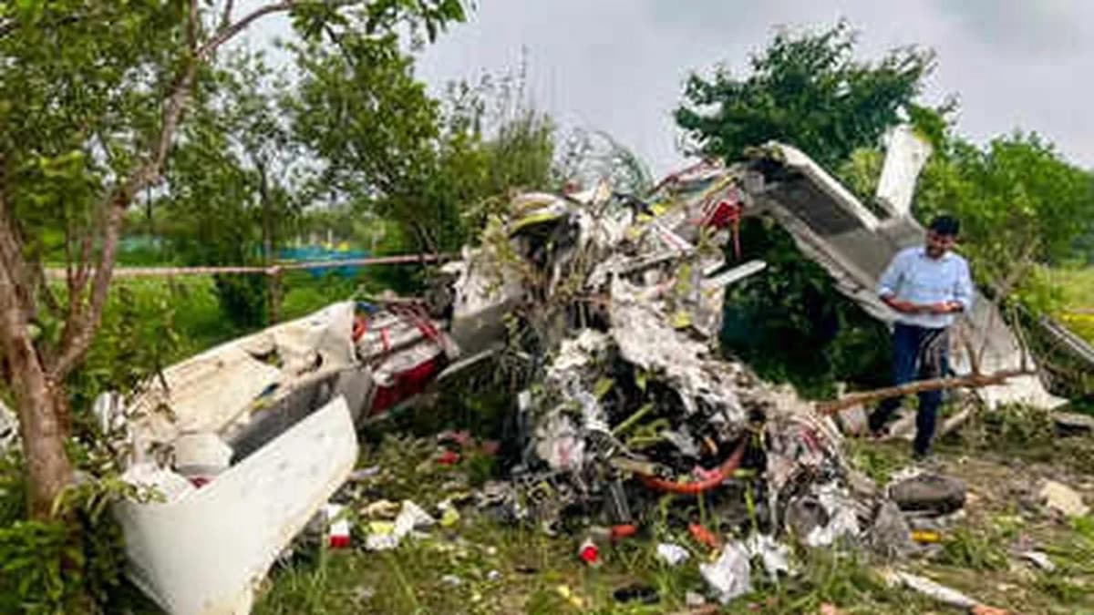 Garg Aviation Training Aircraft Crashes in Kanpur 2 Dead