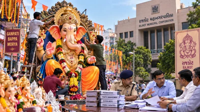 Exciting Preparations for Ganesh Festival and Administrative Issues in Rajkot