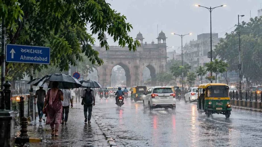 Heavy Rain Continues Across Gujarat, More Rain Forecast