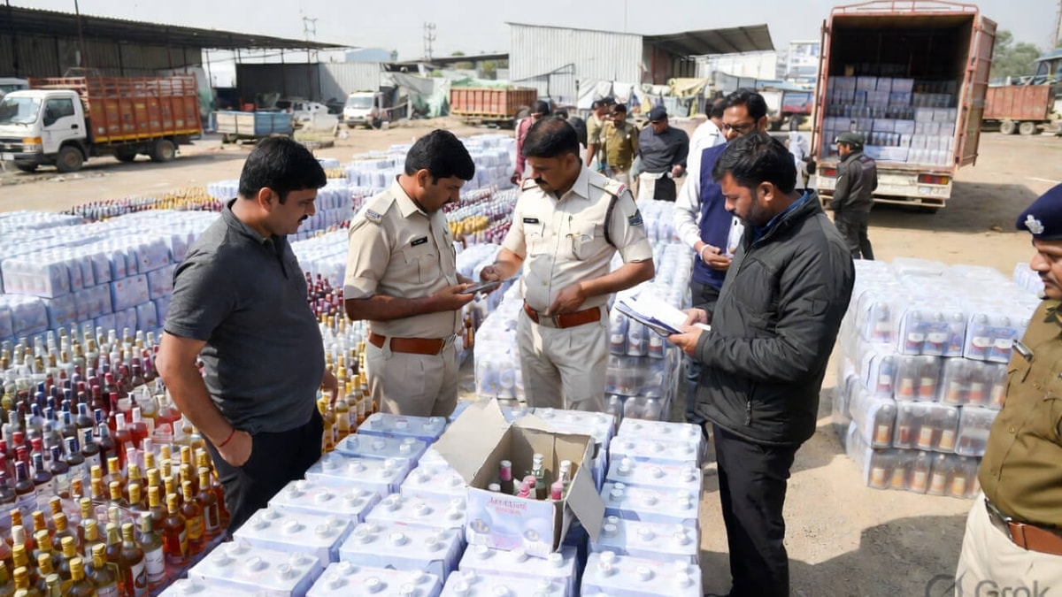 Major Drug Bust in Sanand: ₹1.15 Crore Worth of Liquor Seized