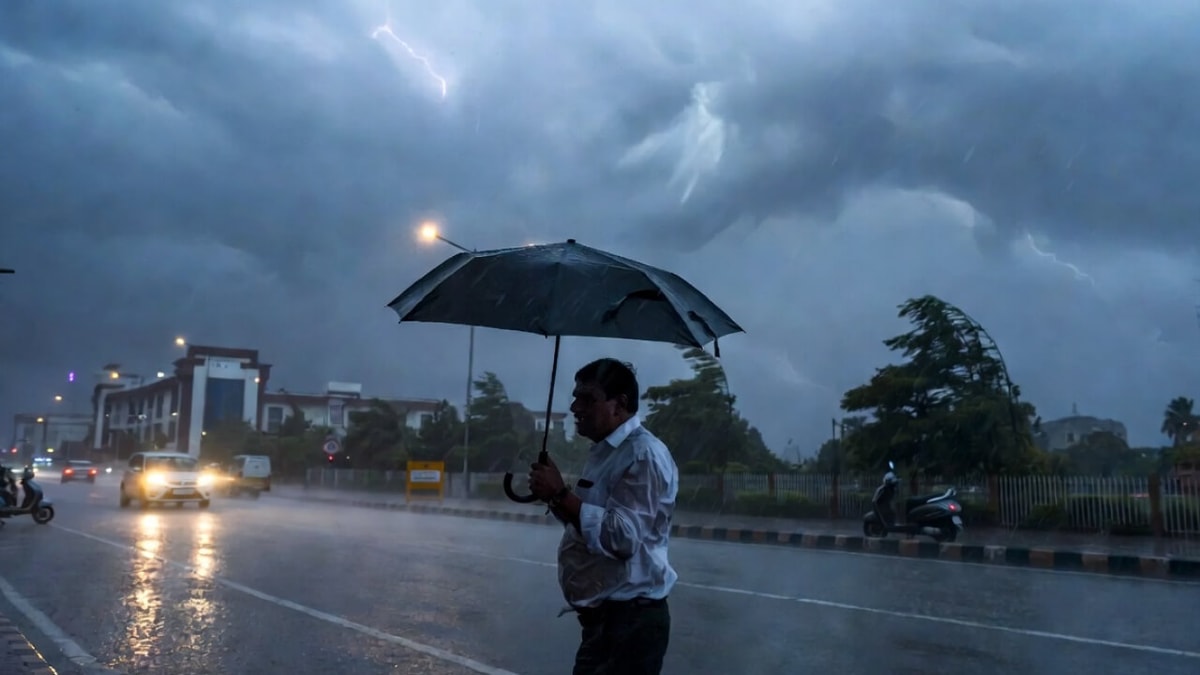 Unseasonal Rainfall Warning in Gandhinagar, Yellow Alert by IMD