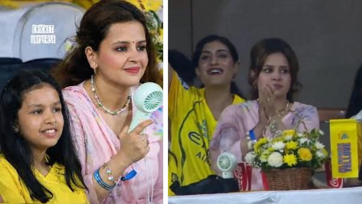Sakshi Dhoni Shines in Pink as CSK Triumphs Over KKR