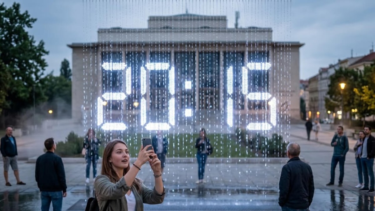 The Light Fountain: A Marvelous Art Piece in the Czech Republic