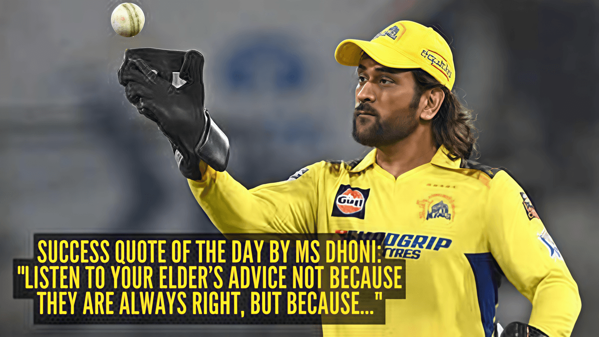 MS Dhoni Advocates for Listening to Elders: A Lesson in Humility and Wisdom