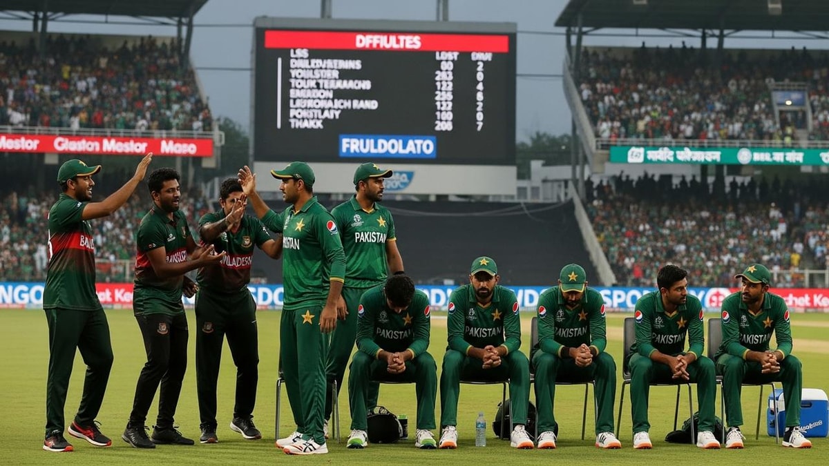 Bangladesh Defeats Pakistan by 104 Runs: Shameful Record of 6th Consecutive Loss Abroad