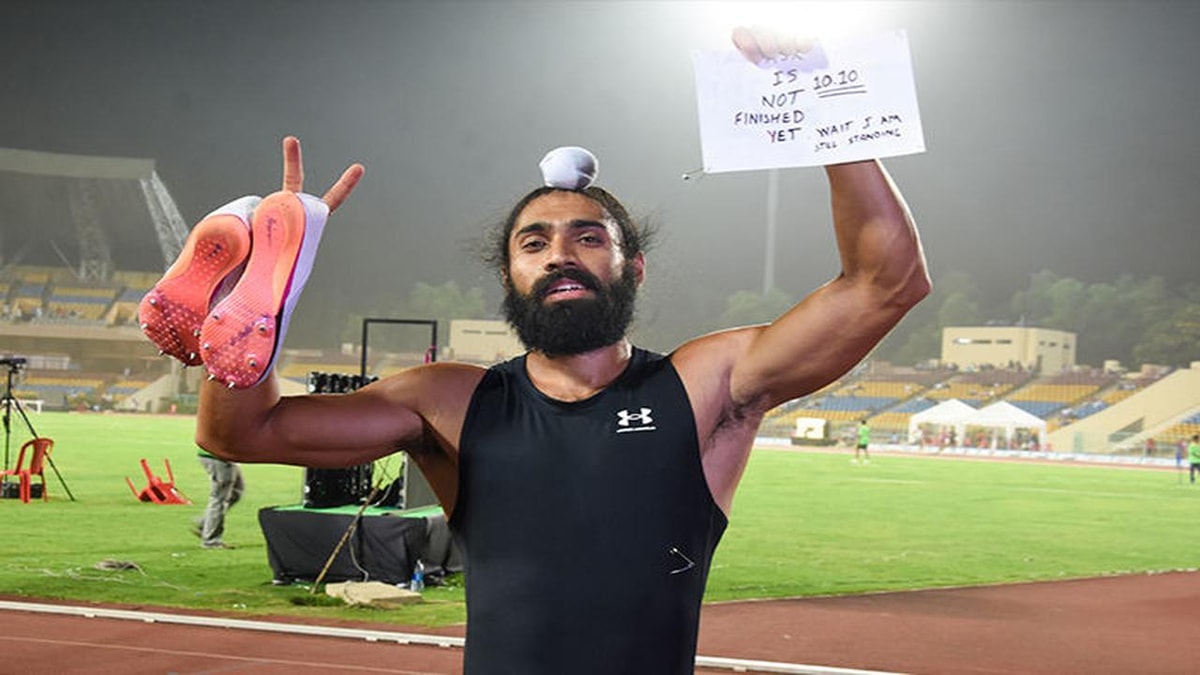 Gurindervir Singh Breaks National Record in 100m at Federation Cup