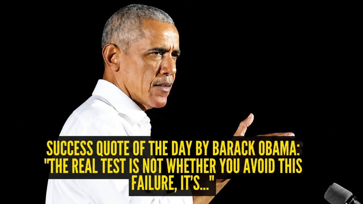 Barack Obama's Quote: Failure and Success