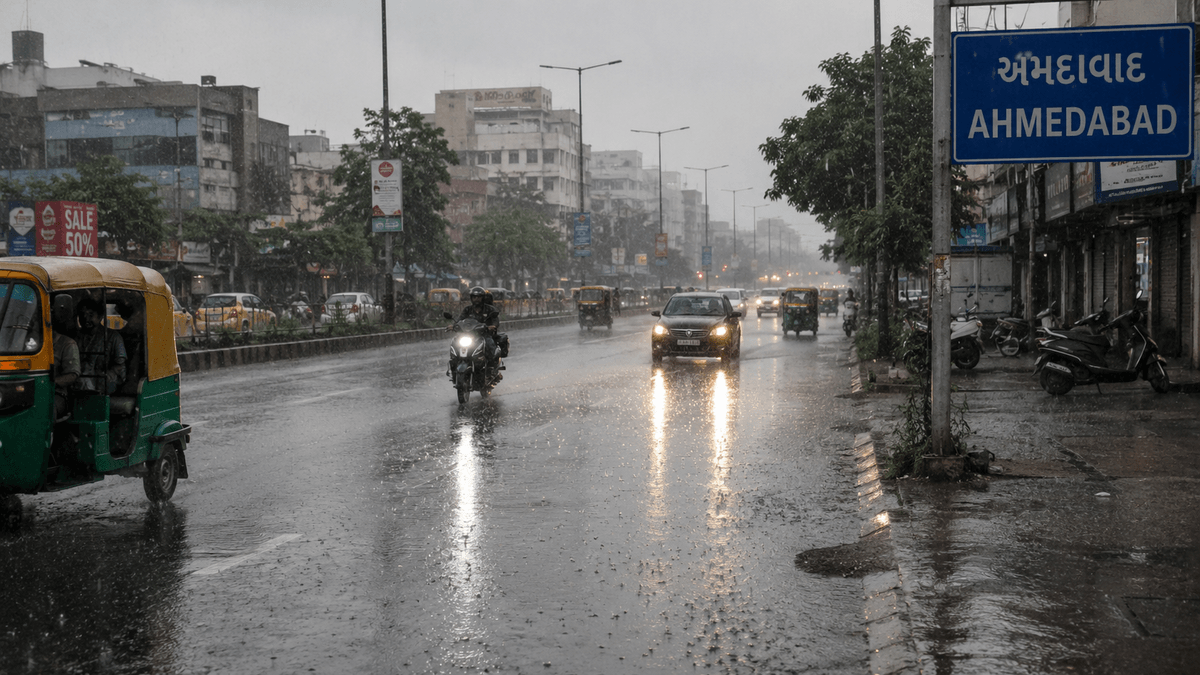Rain Forecast with Thunderstorms and Strong Winds in Gujarat Today, Orange Alert Issued in 11 Districts