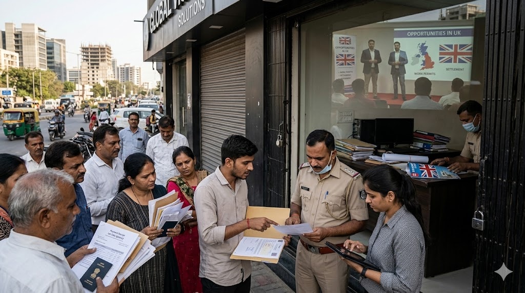 Action Against Two Agents Defrauding Visa Seekers in Nadiad