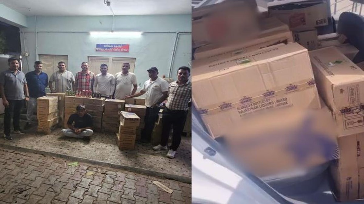 21-Year-Old Man Arrested in Ahmedabad with Over 1,800 Bottles of Foreign Liquor