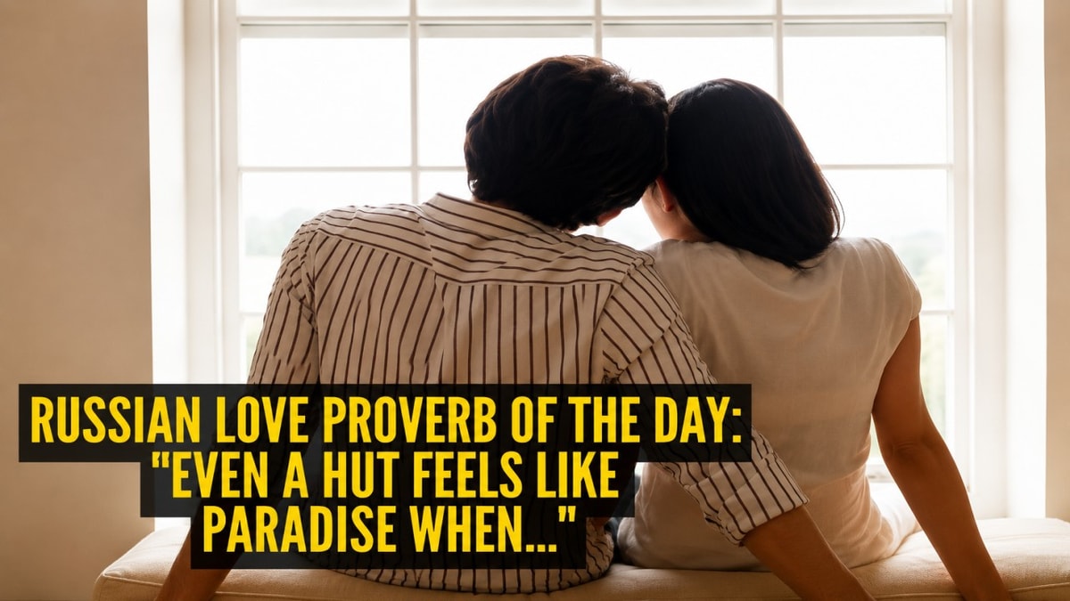 Even a hut feels like paradise when you're with your loved one