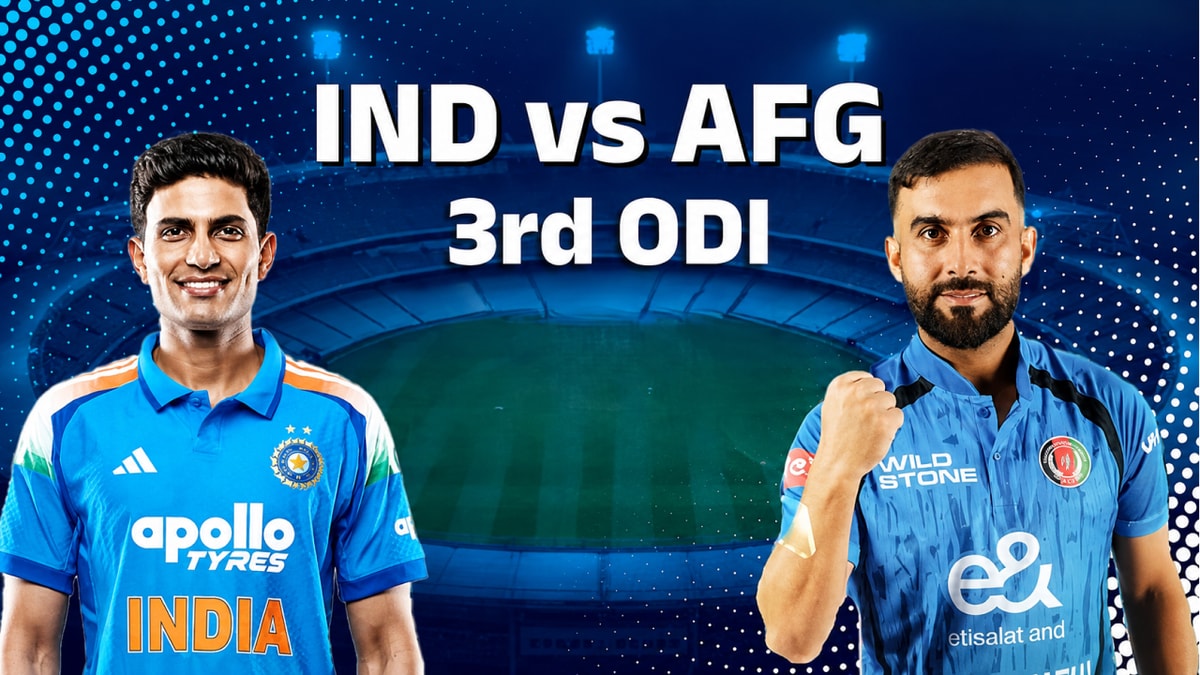 Today's IND vs AFG Third ODI: Team India Aims for a Clean Sweep, Rain Could Play Spoilsport in Chennai