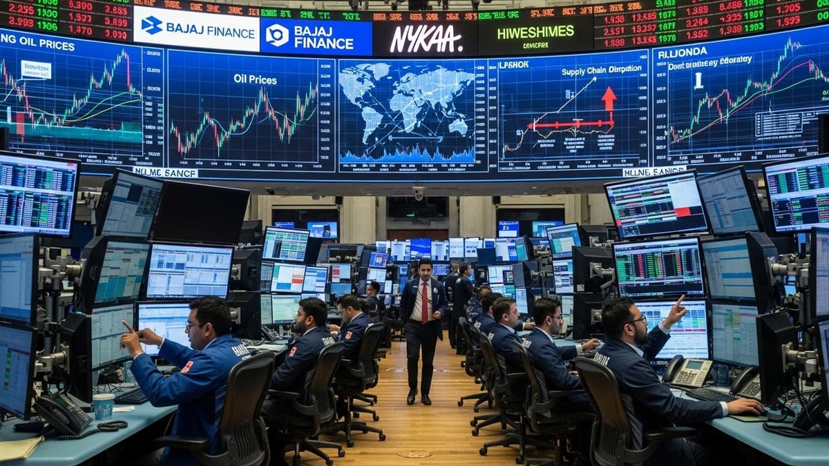Analysis of Bajaj Finance, Nykaa, and Other Stocks in the Market