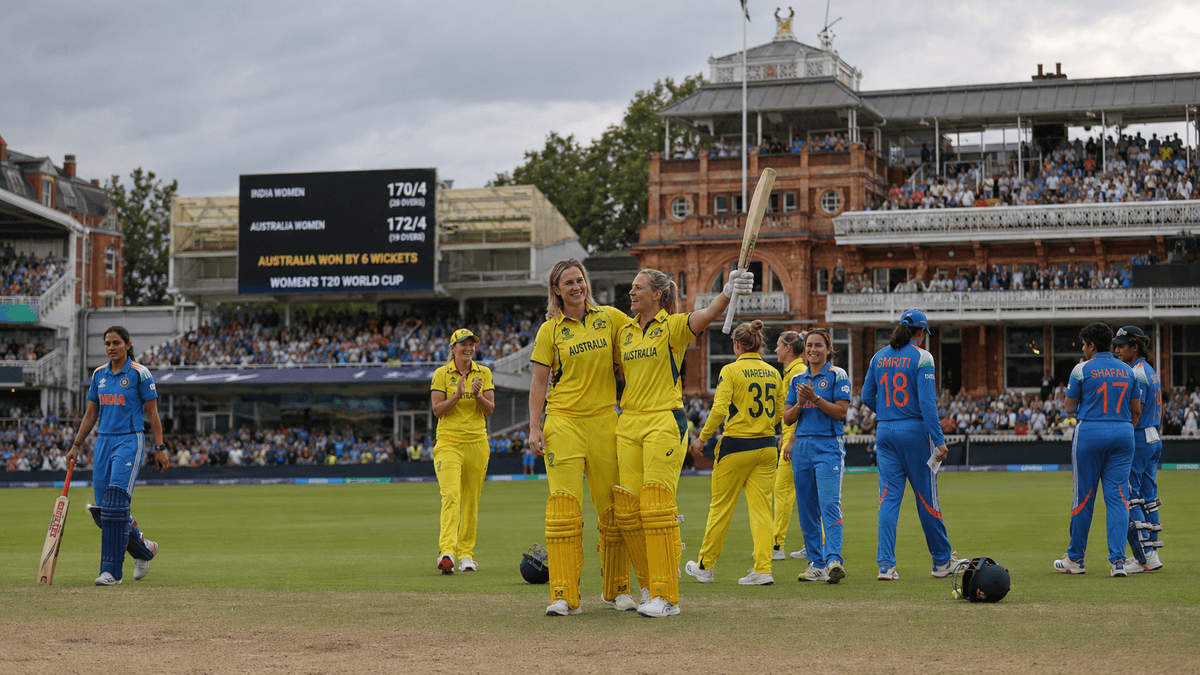 India Knocked Out of the Women's T20 World Cup as Australia Wins by 6 Wickets; Harmanpreet's Brilliant Fifty Goes in Vain