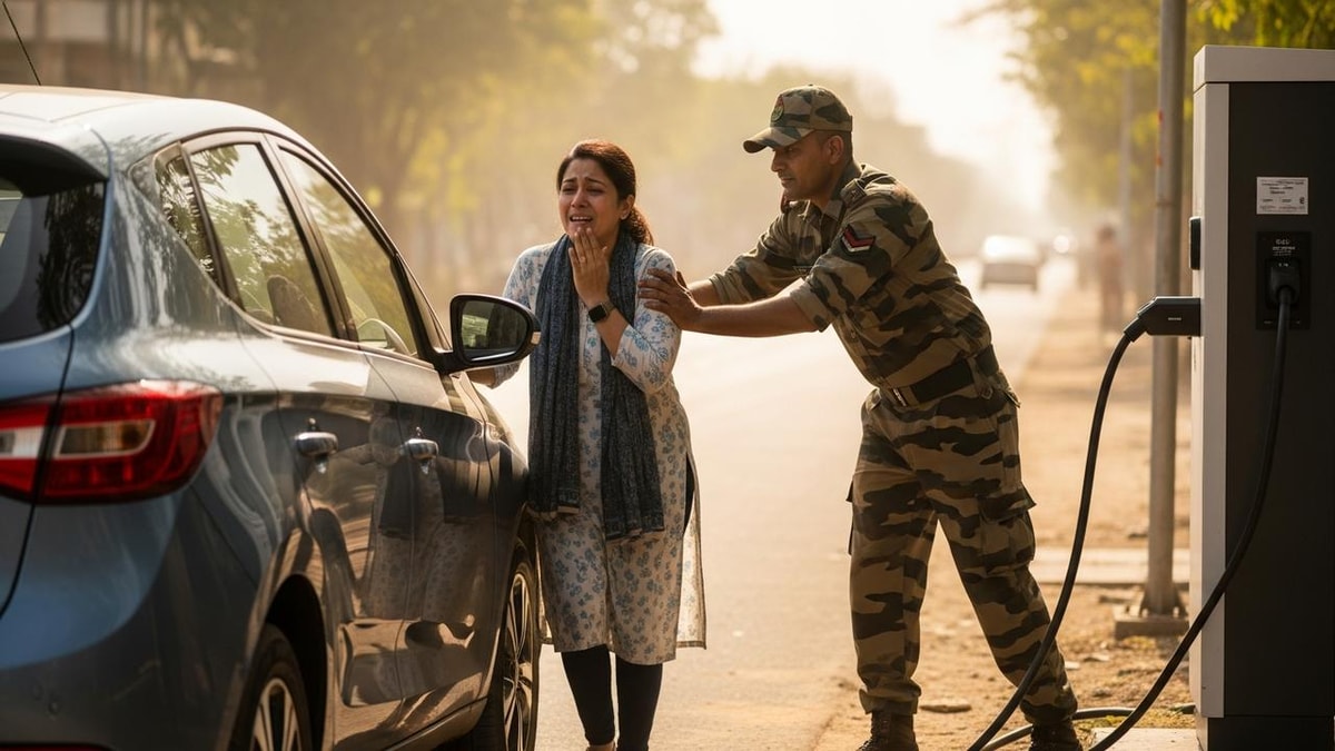 Deepika Sharma's EV Trouble and Soldier's Help