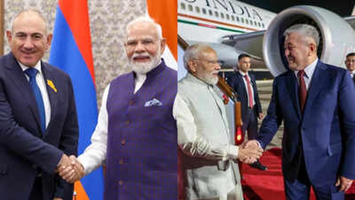 PM Modi Engages in Bilateral Talks with Kyrgyz and Armenian Leaders