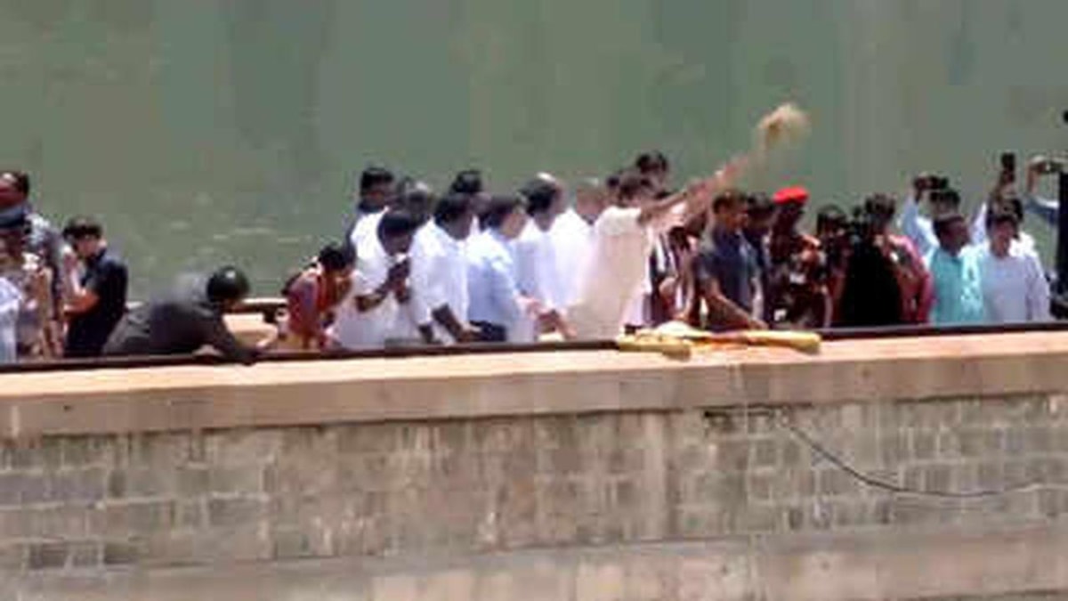Mettur Dam Sluice Gates Opened, Release of Cauvery Water