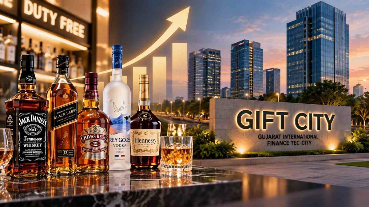 GIFT City Sees 15-Fold Rise in Liquor Sales, Earns Rs 87 Lakh in Two Years