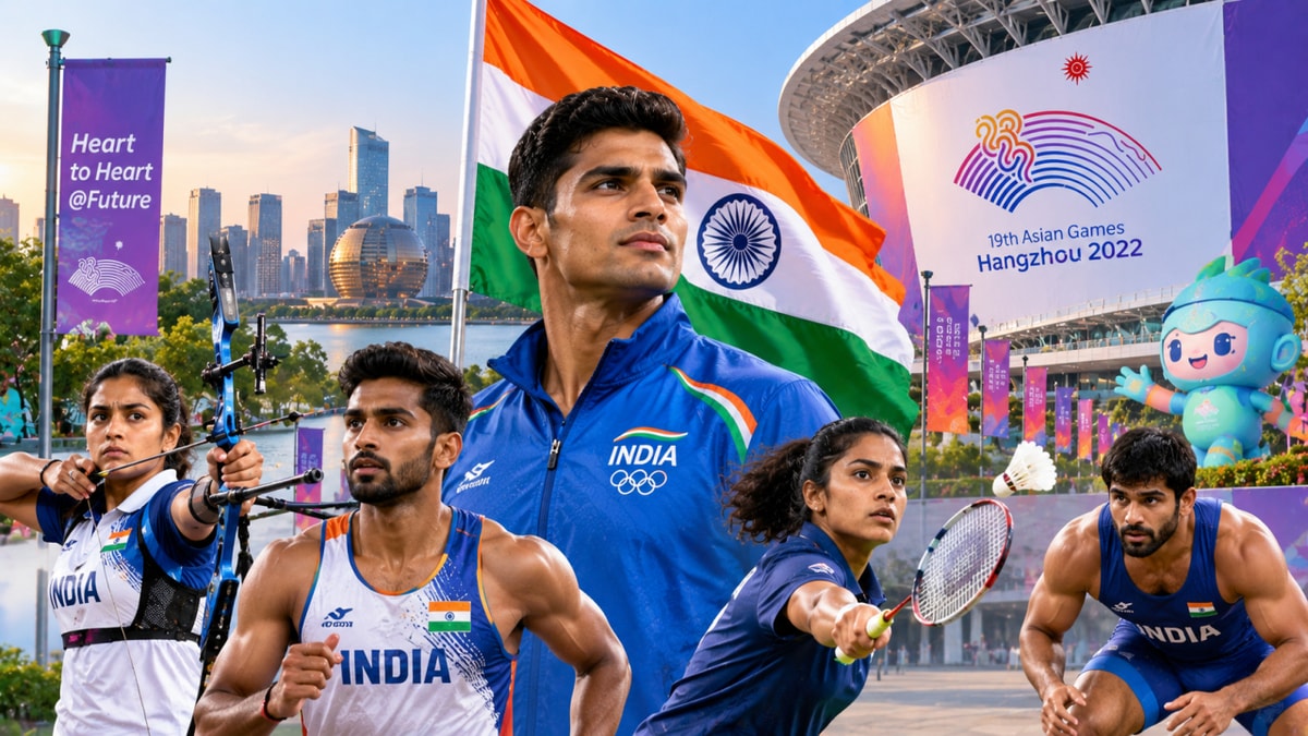 India Aims for Top Three Finish in Asian Games