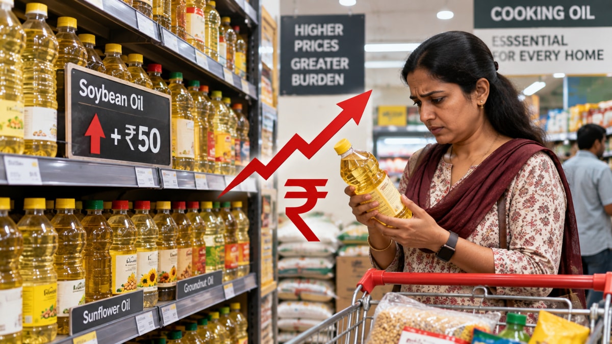 Significant Increase in Cooking Oil Prices in Rajkot, Soybean Oil Up by ₹50