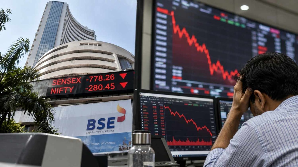 Indian Share Market Falls, Sensex Drops 778 Points