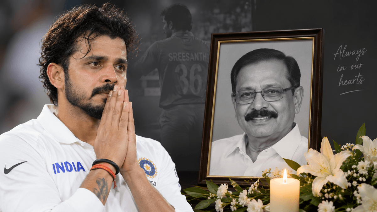 Former Cricketer S. Sreesanth's Father V. Shantakumaran Nair Passes Away