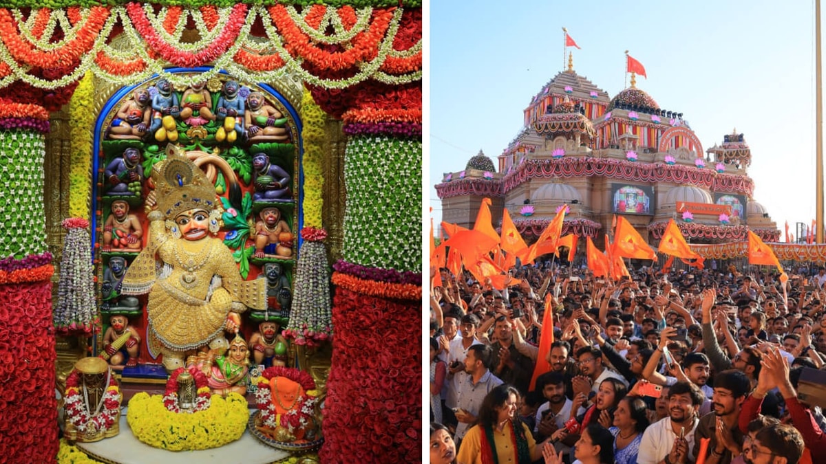 Grand Celebration of Hanuman Jayanti in Salangpur: Divine Darshan in 8 Kg Golden Attire, Devotees Gather in Gratitude Festival Grand Celebration of Hanuman Jayanti in Salangpur: Divine Darshan in 8 Kg Golden Attire, Devotees Gather in Gratitude Festival
