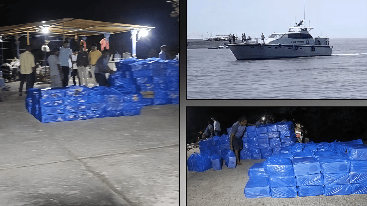 Customs Seize Liquor Worth ₹50 Lakh From Boat Near Valsad Coast Customs Seize Liquor Worth ₹50 Lakh From Boat Near Valsad Coast