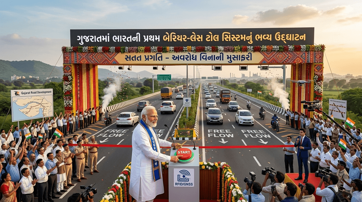 India Launches First Barrier-less Toll System in Gujarat India Launches First Barrier-less Toll System in Gujarat