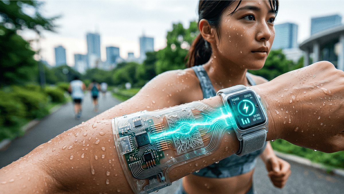 Japanese Researchers Harness Sweat to Power Wearable Technology Japanese Researchers Harness Sweat to Power Wearable Technology
