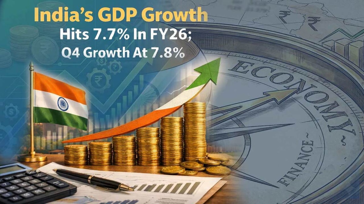 India's GDP Growth Rate Recorded at 7.7% India's GDP Growth Rate Recorded at 7.7%
