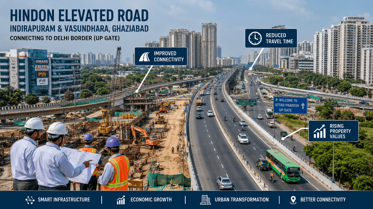 New Ramps Approved on Hindon Elevated Road, Could Become a Game Changer for Indirapuram and Vasundhara Real Estate New Ramps Approved on Hindon Elevated Road, Could Become a Game Changer for Indirapuram and Vasundhara Real Estate