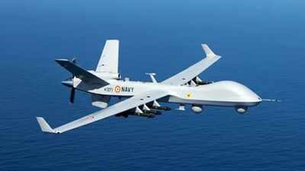 Indian Navy's Drishti-10 UAV Crashes Near Porbandar Indian Navy's Drishti-10 UAV Crashes Near Porbandar