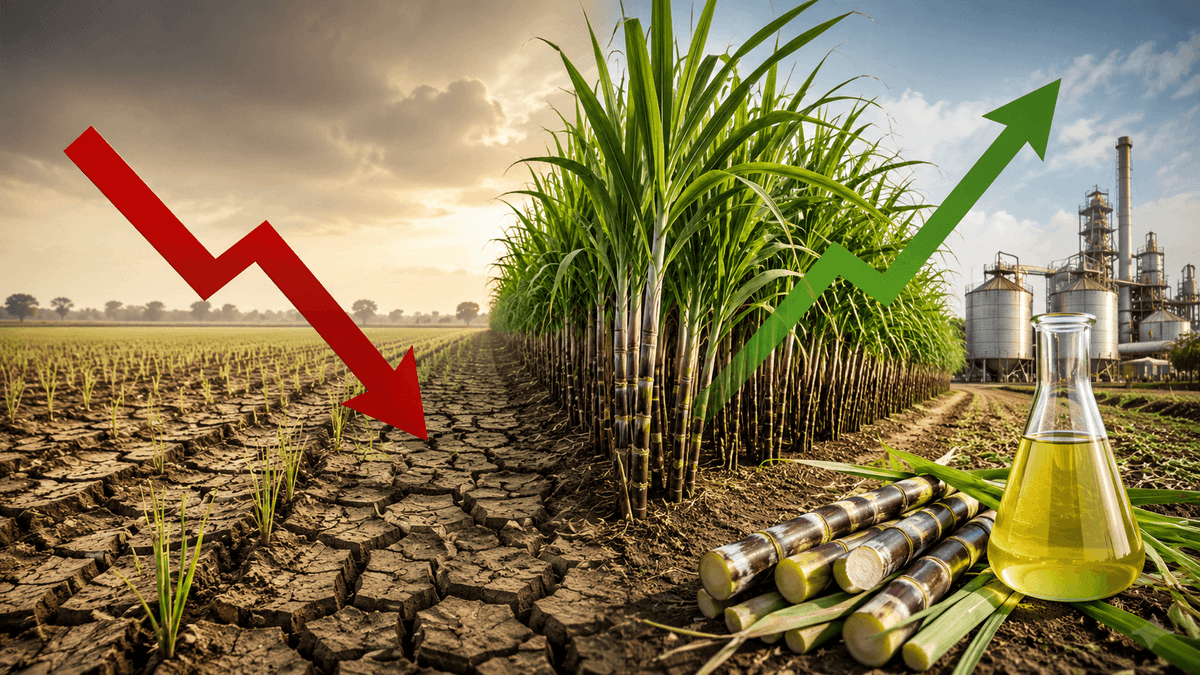 Kharif Sowing Falls 16% as Sugarcane Cultivation Rises on Ethanol Demand Kharif Sowing Falls 16% as Sugarcane Cultivation Rises on Ethanol Demand