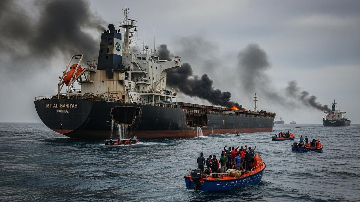 Attack on Indian Seafarers in Strait of Hormuz, India Lodges Strong Protest Attack on Indian Seafarers in Strait of Hormuz, India Lodges Strong Protest