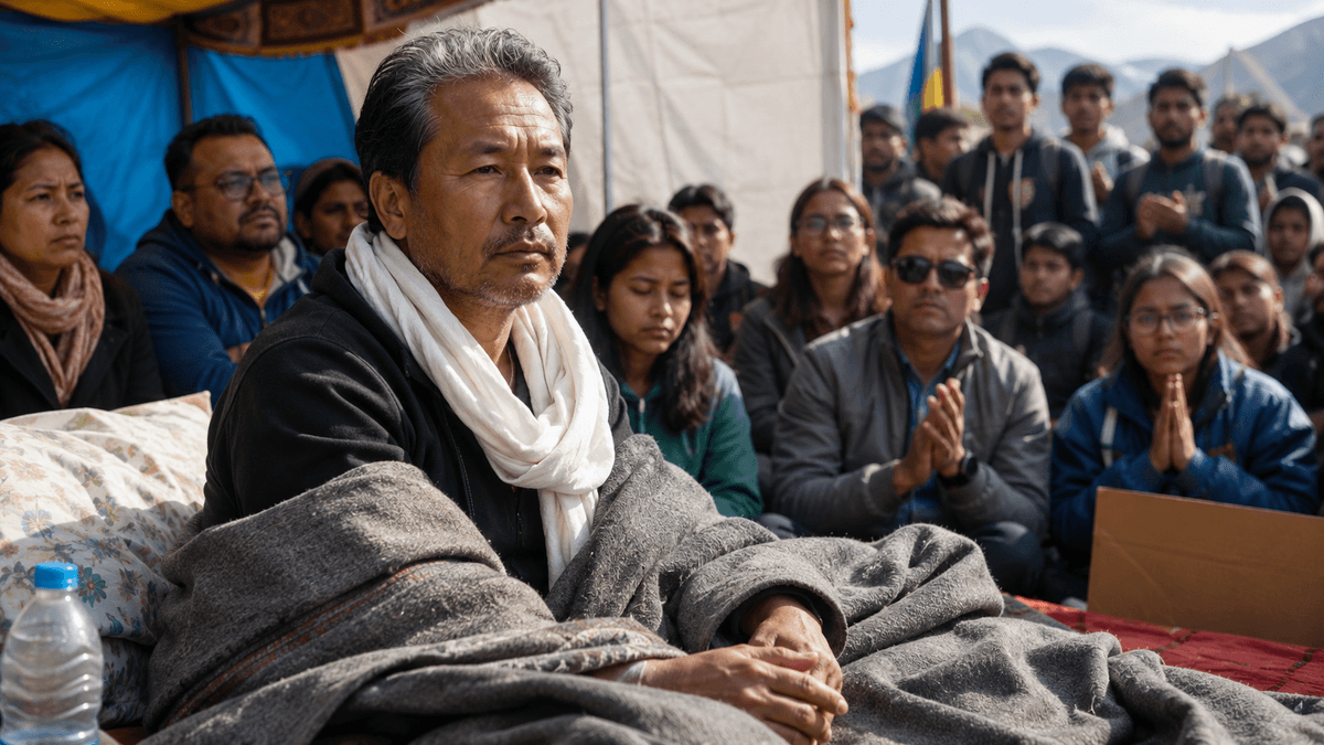 Sonam Wangchuk's Hunger Strike Sparks Political Debate, Opposition Extends Support Sonam Wangchuk's Hunger Strike Sparks Political Debate, Opposition Extends Support
