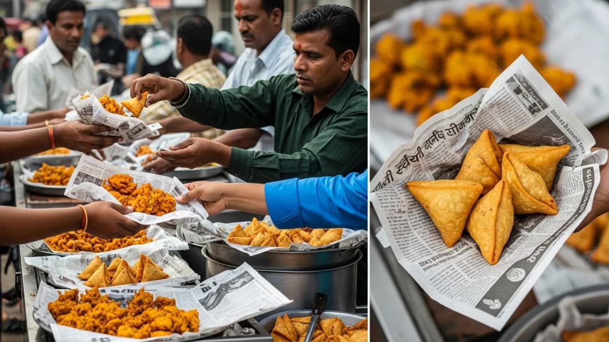 Eating Food Wrapped in Newspapers Can Be Dangerous - FSSAI Issues Serious Health Warning Eating Food Wrapped in Newspapers Can Be Dangerous - FSSAI Issues Serious Health Warning