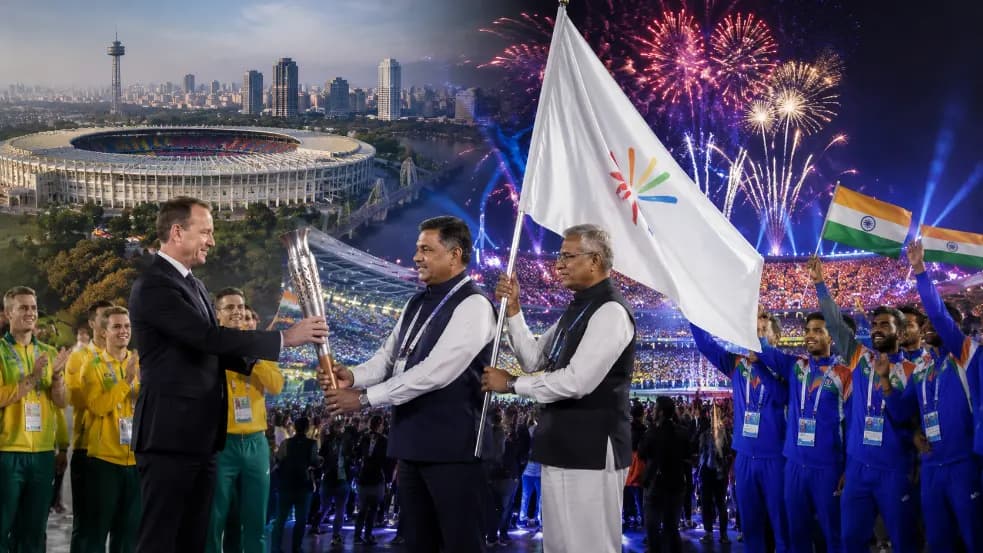 Ahmedabad Receives Commonwealth Games Baton for Historic 2030 Edition Ahmedabad Receives Commonwealth Games Baton for Historic 2030 Edition