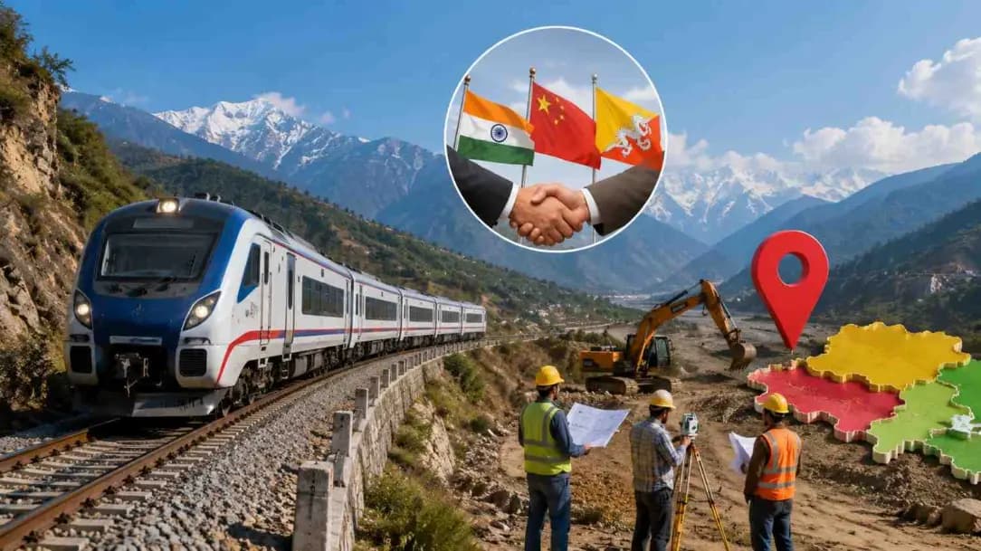 New Railway Line to India-China-Bhutan Tri-Junction Approved - Land Acquisition to Be Fast-Tracked in West Bengal New Railway Line to India-China-Bhutan Tri-Junction Approved - Land Acquisition to Be Fast-Tracked in West Bengal