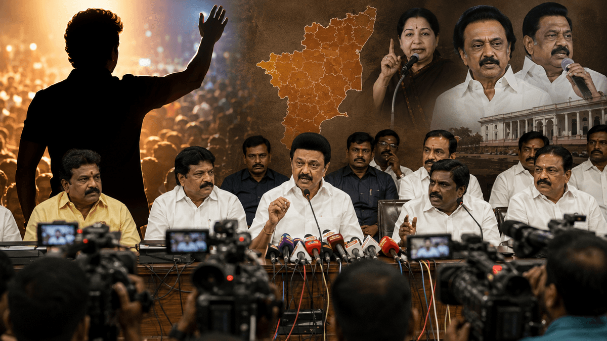 Tamil Nadu Political Row Intensifies Over Trisha Remarks and Leaders' Statements Tamil Nadu Political Row Intensifies Over Trisha Remarks and Leaders' Statements