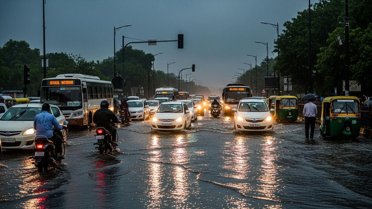 Heavy Rains Disrupt Life in New Delhi Heavy Rains Disrupt Life in New Delhi