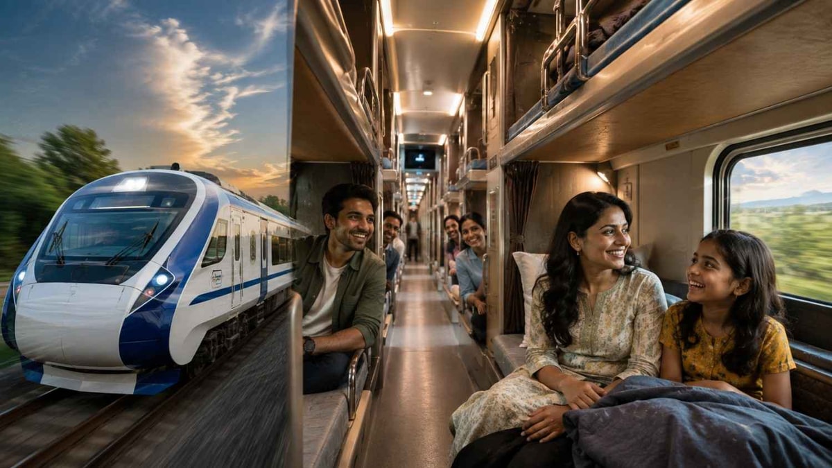 Passengers Impressed by Modern Vande Bharat Sleeper Experience Passengers Impressed by Modern Vande Bharat Sleeper Experience