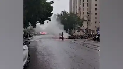 Gas Leak Reported on Rajkot’s Sadhu Vaswani Road After Pipeline Damage