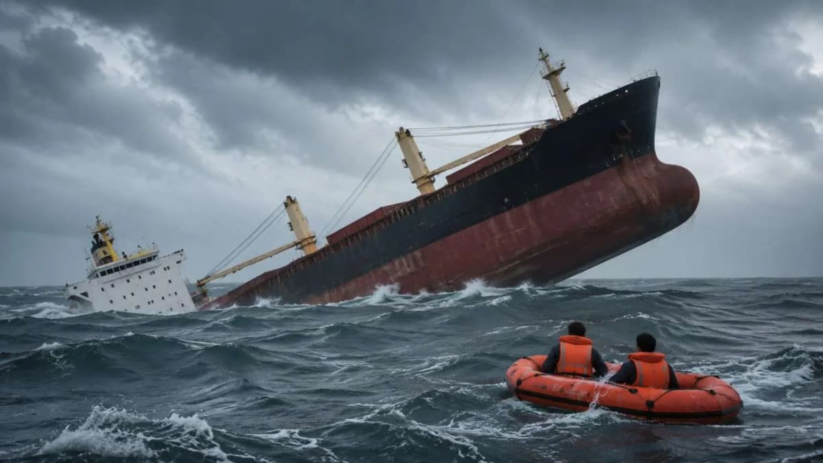MV Ocean Winner Sinks Near Odisha, Two Crew Rescued MV Ocean Winner Sinks Near Odisha, Two Crew Rescued