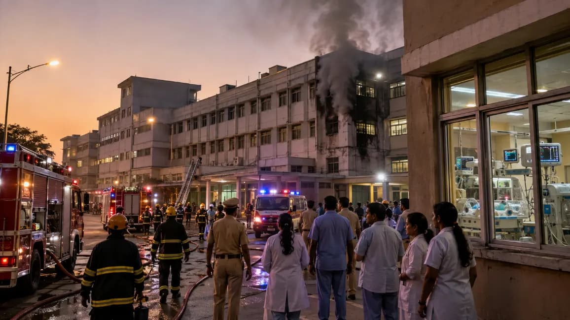 Three Newborns Die in Amravati Hospital NICU Fire Three Newborns Die in Amravati Hospital NICU Fire