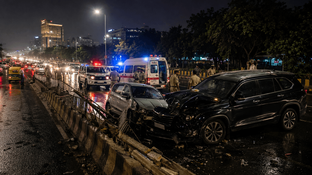 Two MLAs Among Six Injured in Delhi Road Accident Two MLAs Among Six Injured in Delhi Road Accident
