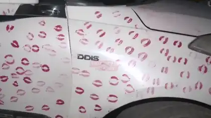Gwalior Police Seize Car With 3400 ‘Kiss Marks’ Over Social Media Stunt