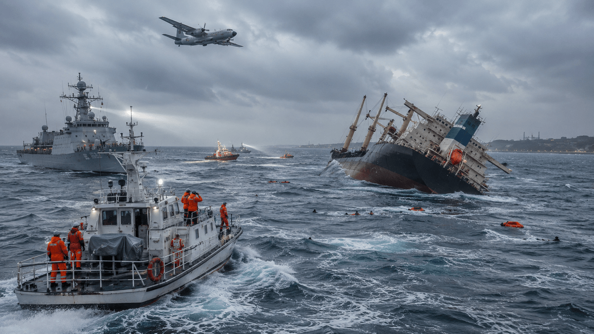 22 Crew Members Missing After Cargo Ship Sinks Off Odisha Coast 22 Crew Members Missing After Cargo Ship Sinks Off Odisha Coast